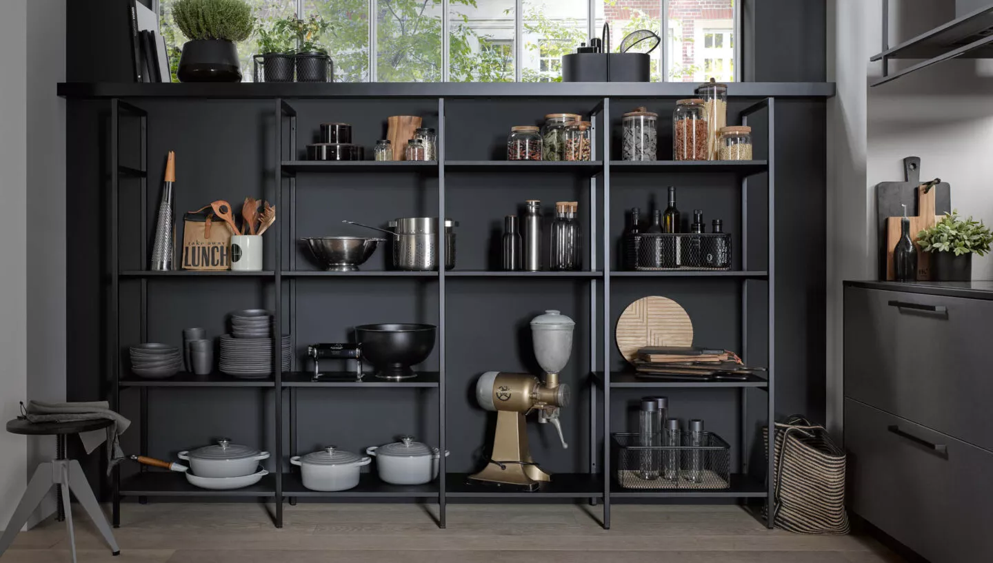 Ordnungsystem für die Küche in schwarz – Neujahrsvorsätze für die Küche